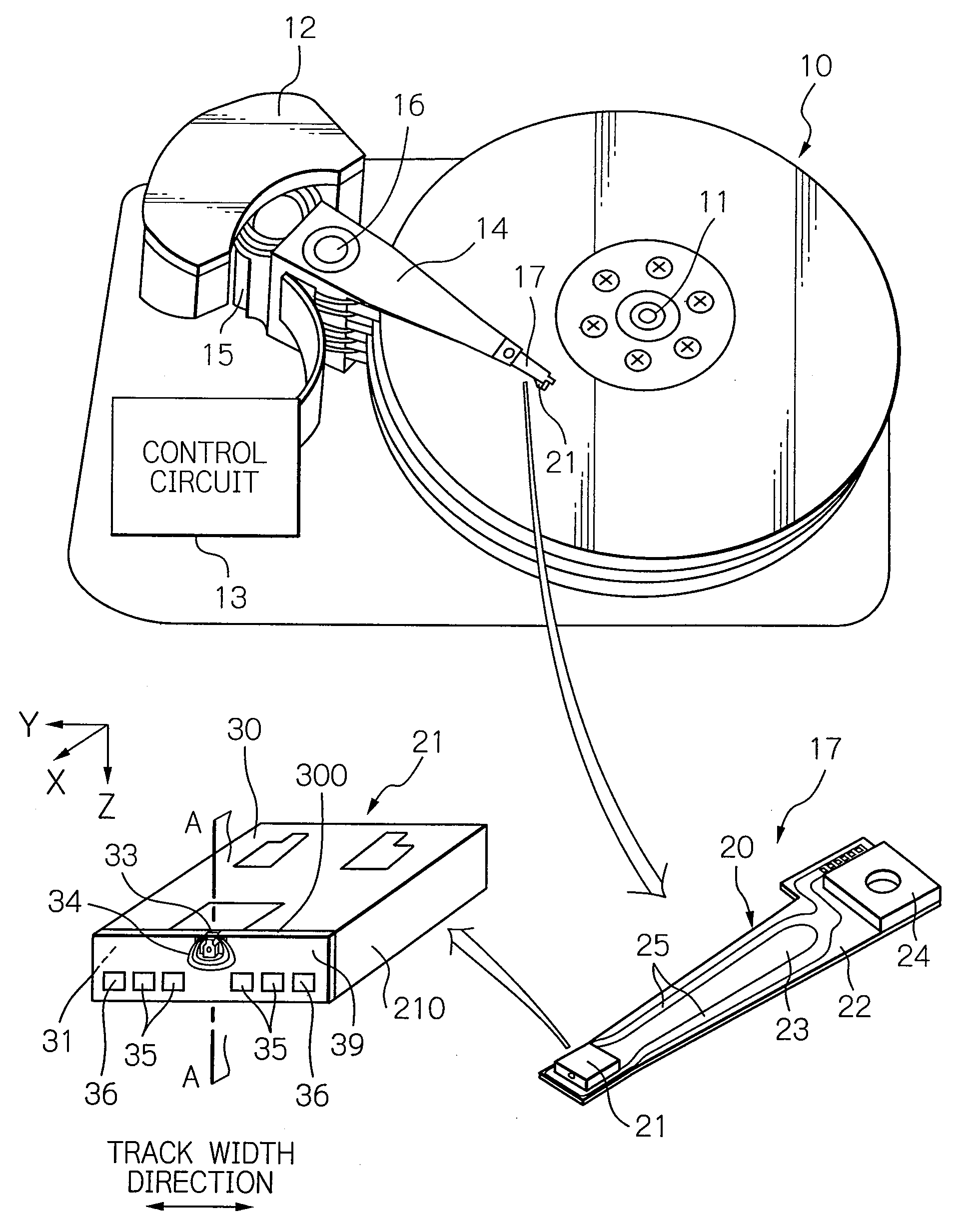 Thin-film magnetic head for microwave assist and microwave-assisted magnetic recording method