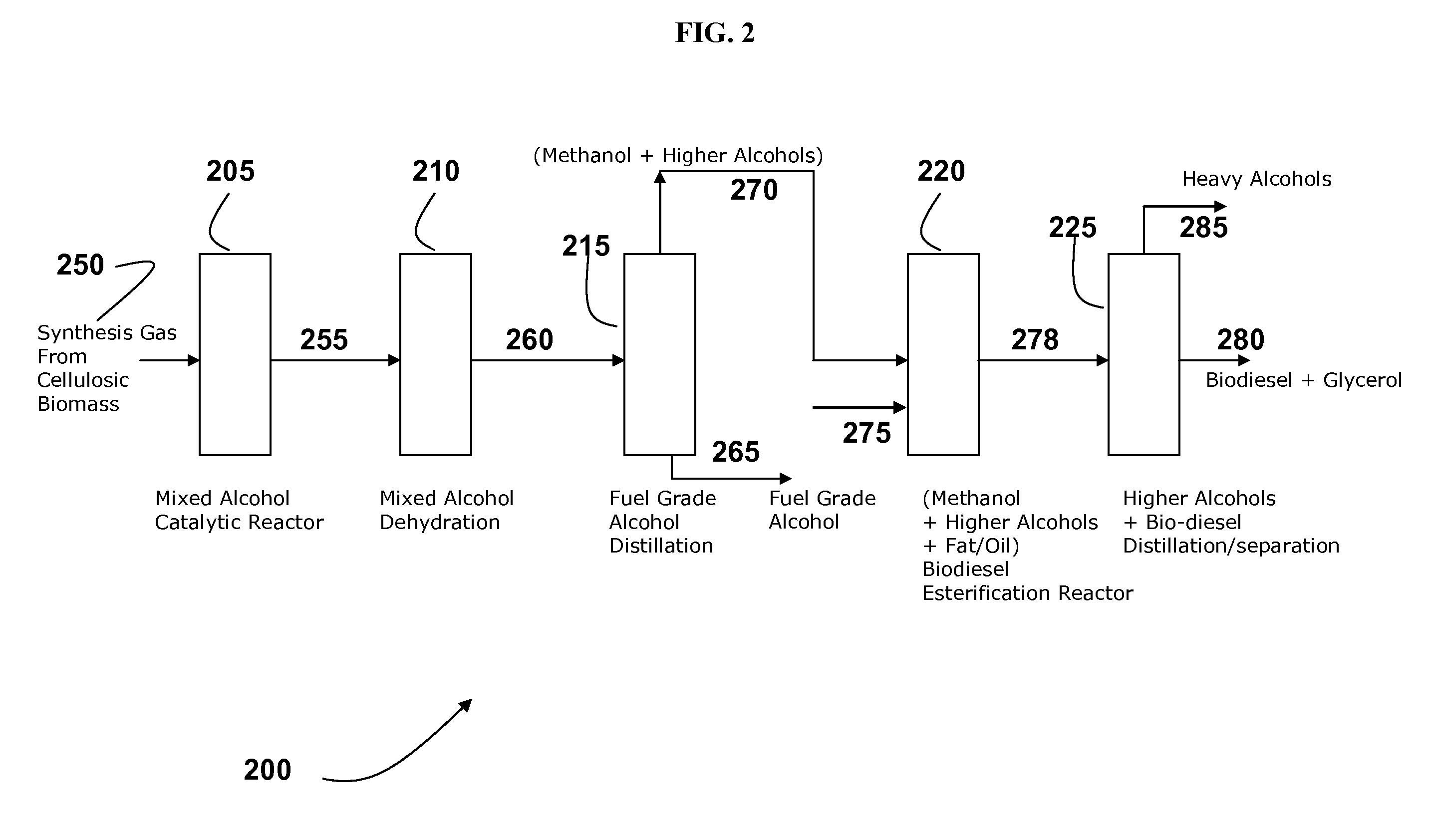 Process for combined biodiesel and alcohol production, and fuel compositions produced therefrom