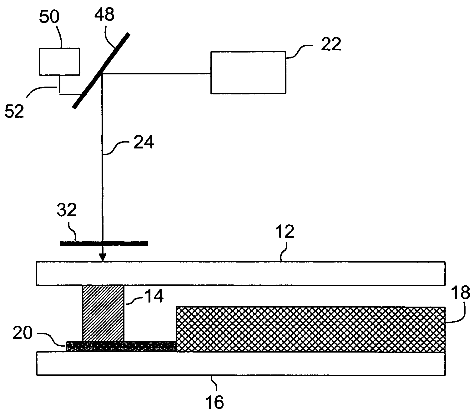 Method of encapsulating a display element with frit wall and laser beam