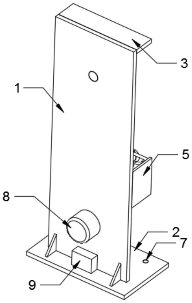 Building material sales display device with amplification mechanism