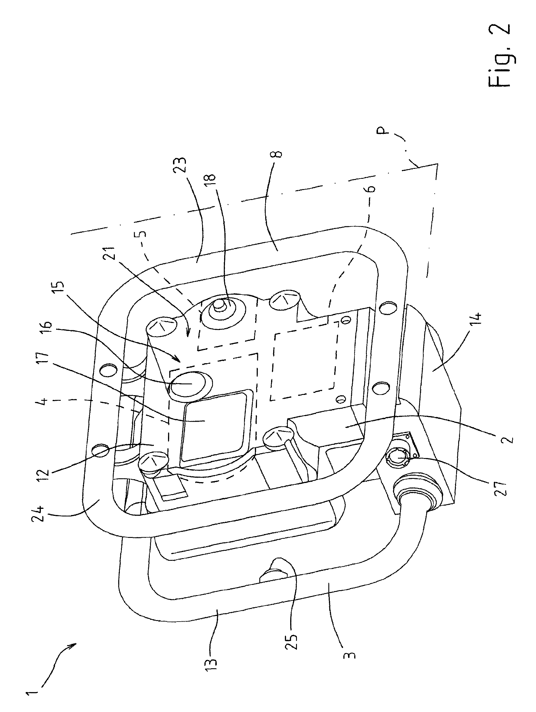 Hand-held apparatus for controlling the condition of a circulating band in a papermaking machine