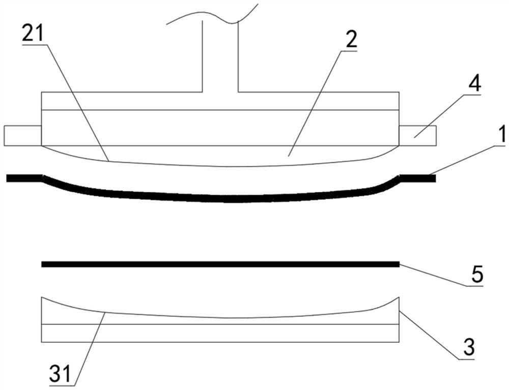 Glass, metal fabric for forming and film removing of glass, forming mold and film removing method