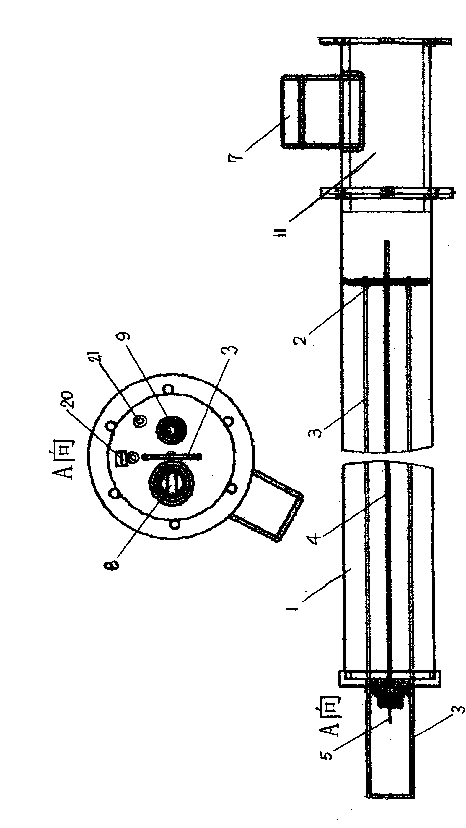 Seal type pipeline culture device of bait microalgae and microalgae pipeline culture method