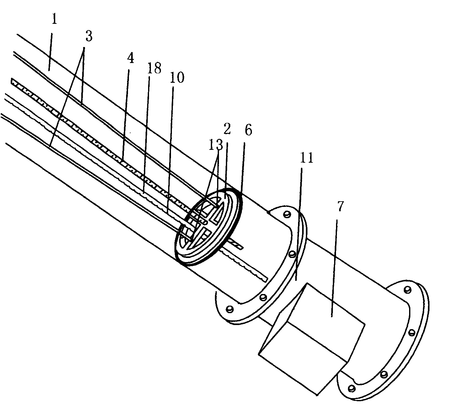 Seal type pipeline culture device of bait microalgae and microalgae pipeline culture method