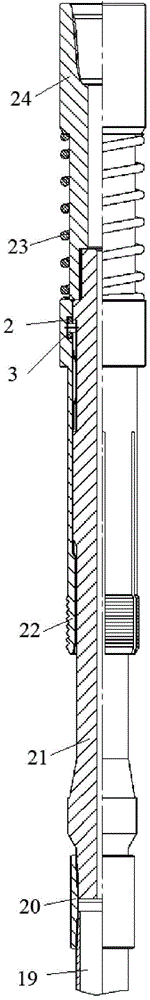 Downhole string cutting and fishing integrated tool and construction method thereof