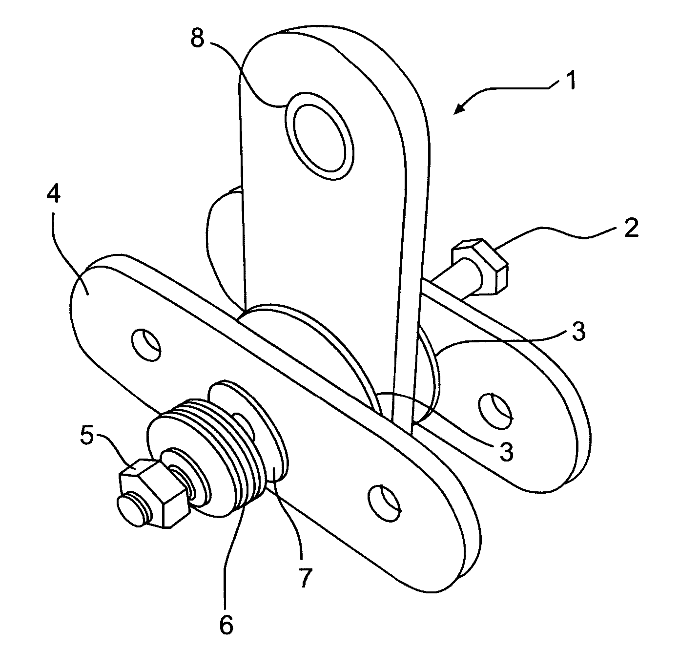 Device for damping movements of structural elements and a bracing system
