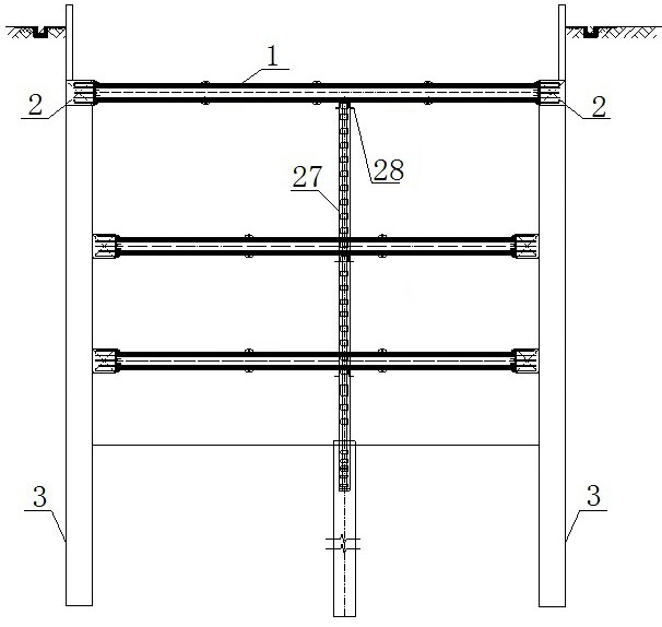 Fabricated type concrete-filled steel tube supporting system and construction method thereof