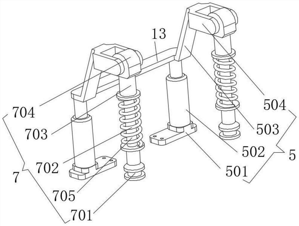 A car suspension with adjustable travel range