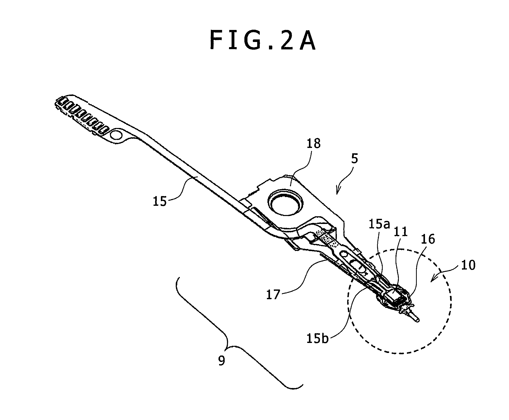 Head-gimbal-assembly capable of inhibiting effects of deterioration in lateral balance of heat-assisted magnetic recording head
