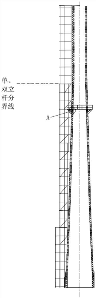 Method for repairing high-rise brick chimney wall surface