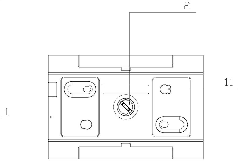 Manual-automatic and padlock structure of dual-power change-over switch