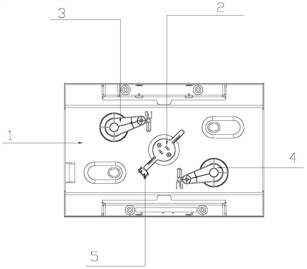 Manual-automatic and padlock structure of dual-power change-over switch