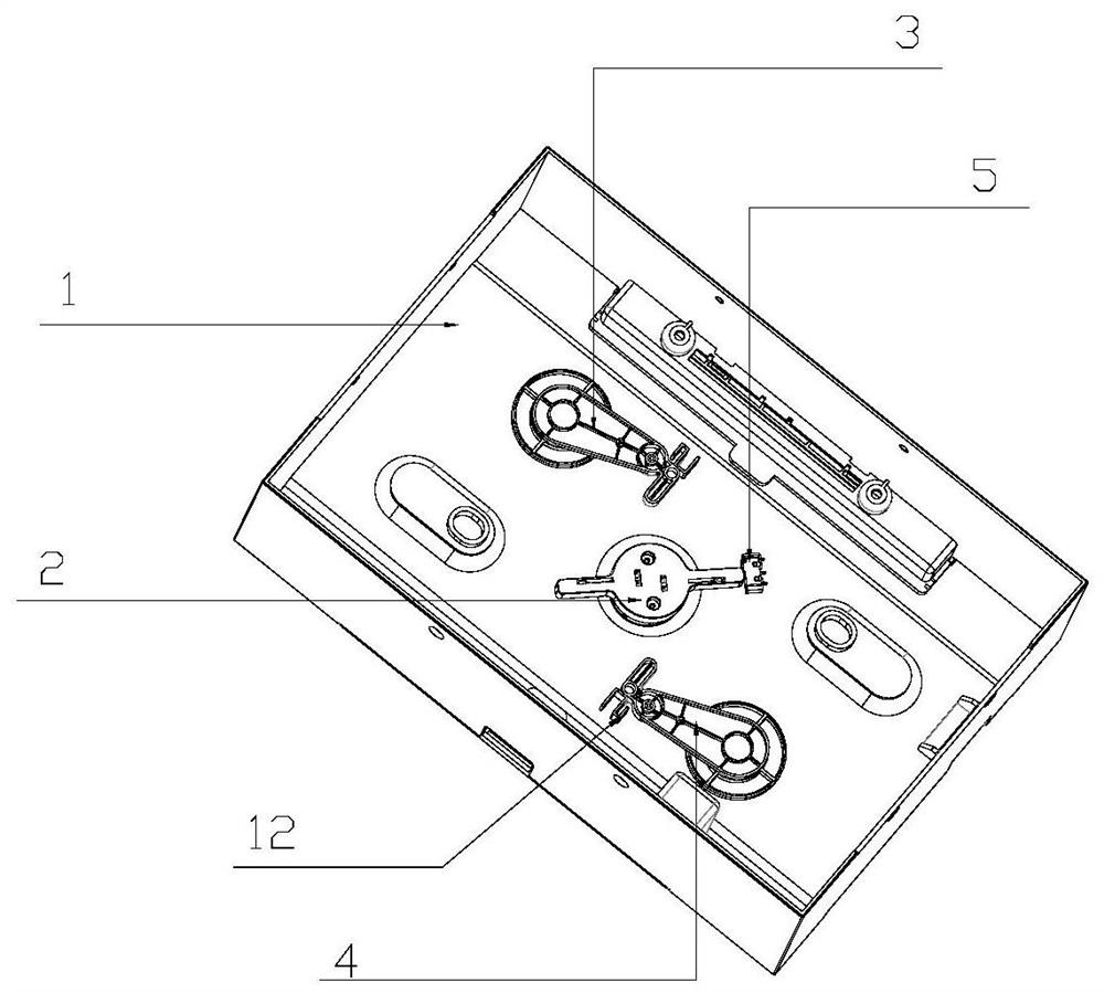 Manual-automatic and padlock structure of dual-power change-over switch