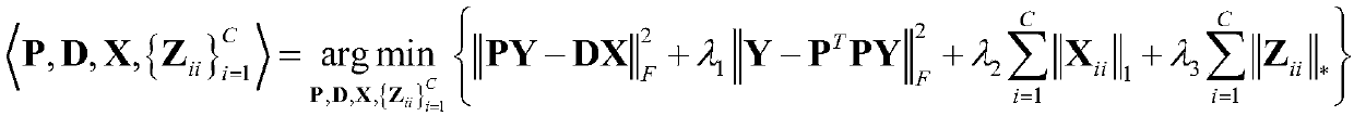 Structured sparse representation and low-dimension embedding combined dictionary learning method