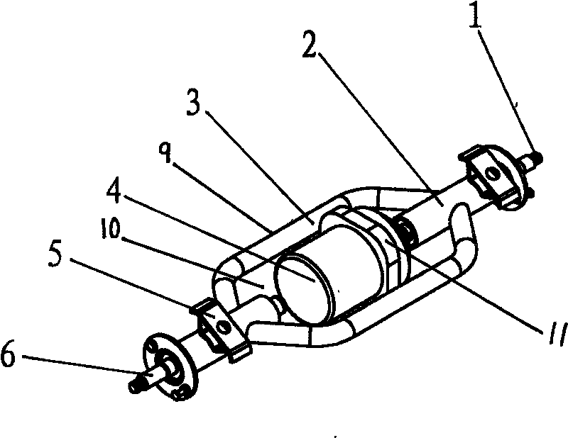 Motor directly driven electro-tricycle rear axle