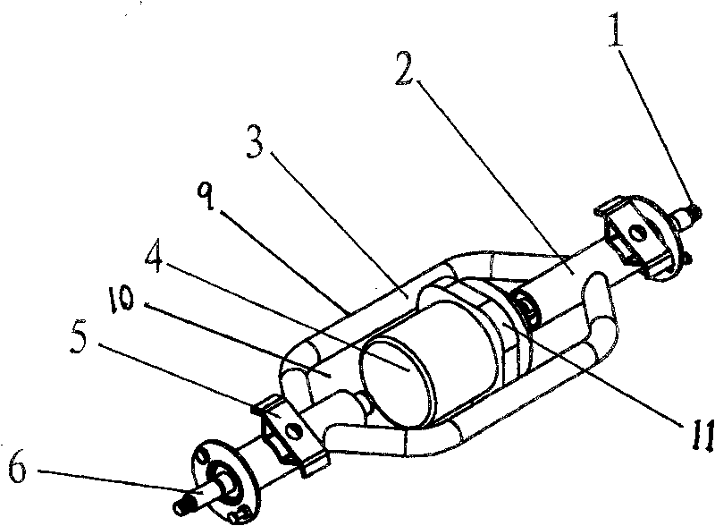 Motor directly driven electro-tricycle rear axle