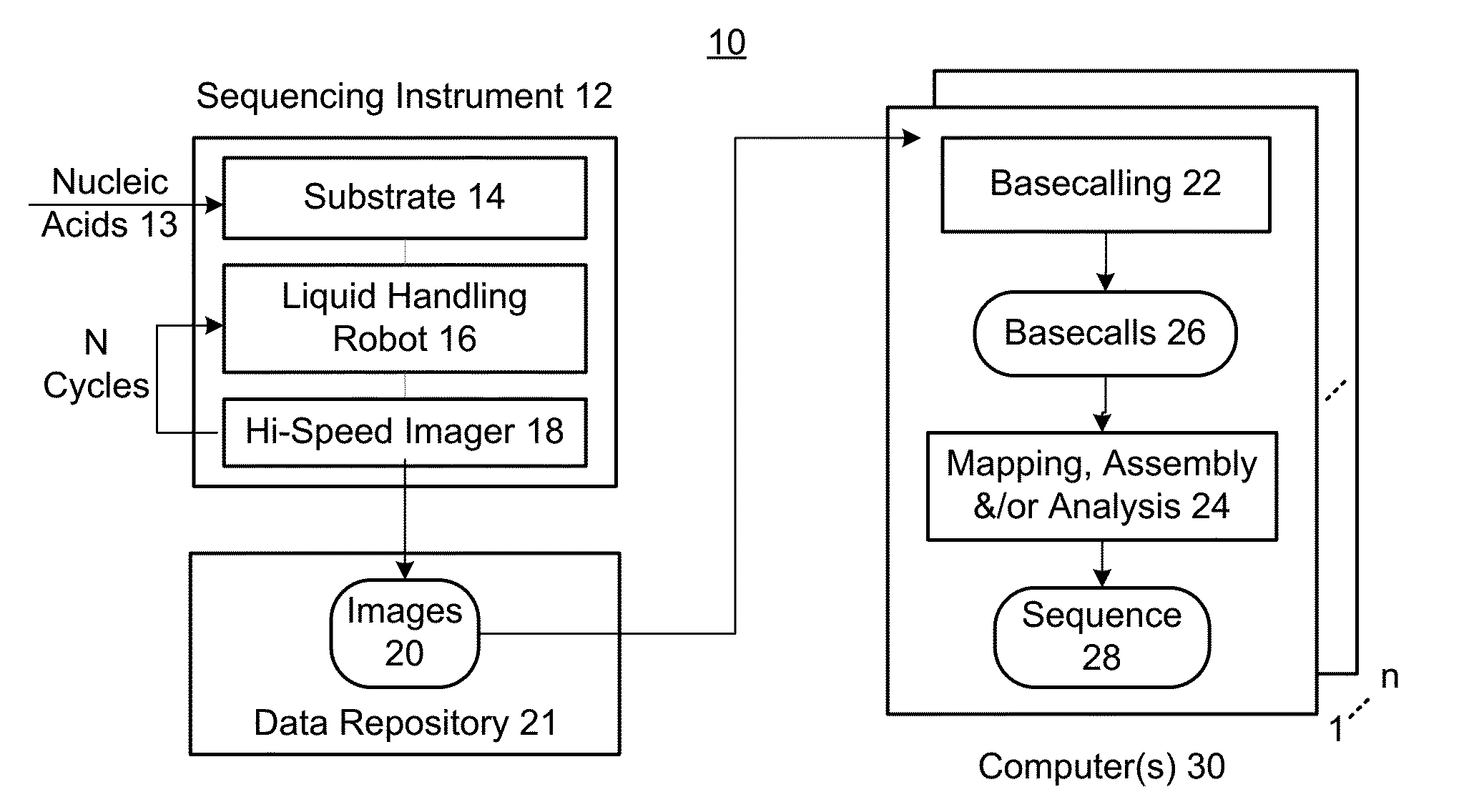 Basecaller for DNA sequencing using machine learning