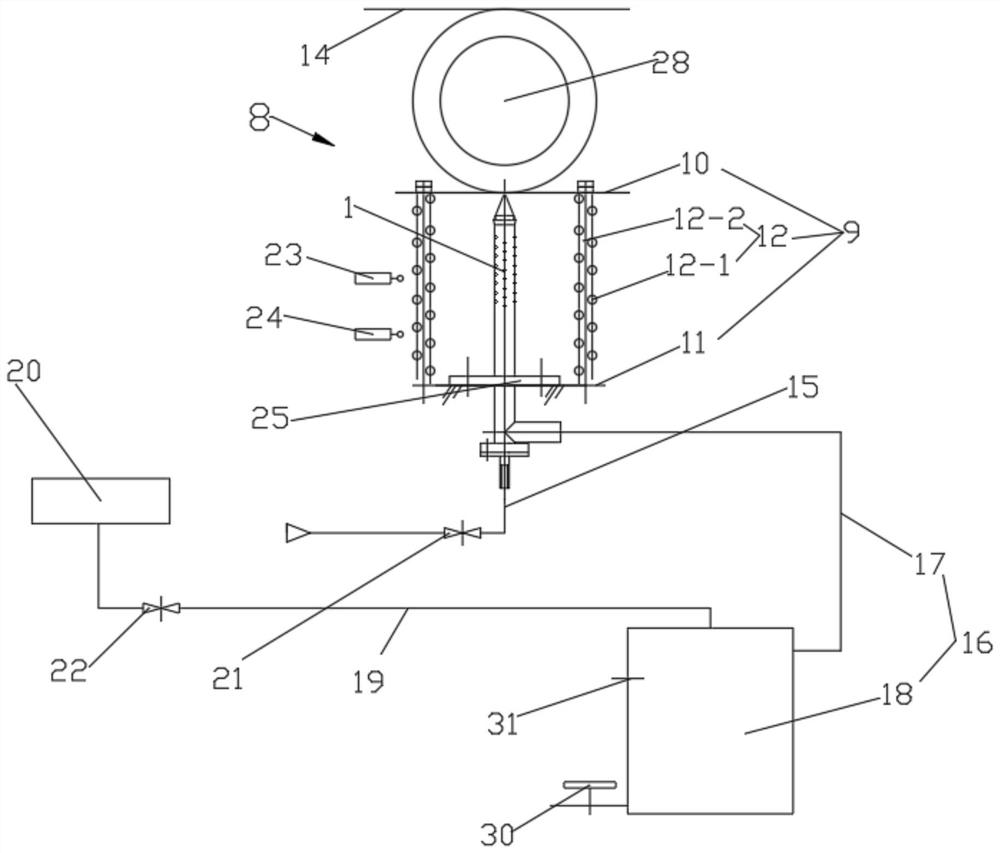 Device for automatically taking coconut water and using method of device