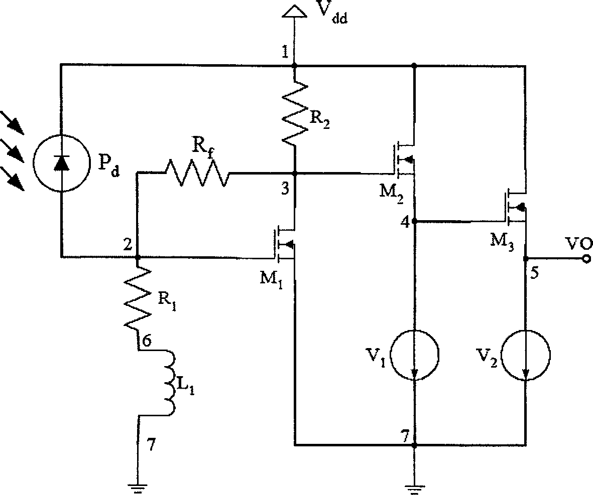 CMOS photoelectric integrated receiver with pre-equalizing circuit