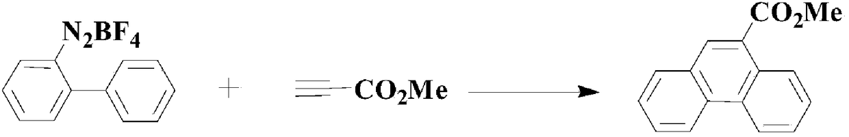 A method of applying pdcl2(pph3)2 to synthesize pharmaceutical intermediate phenanthrene compound