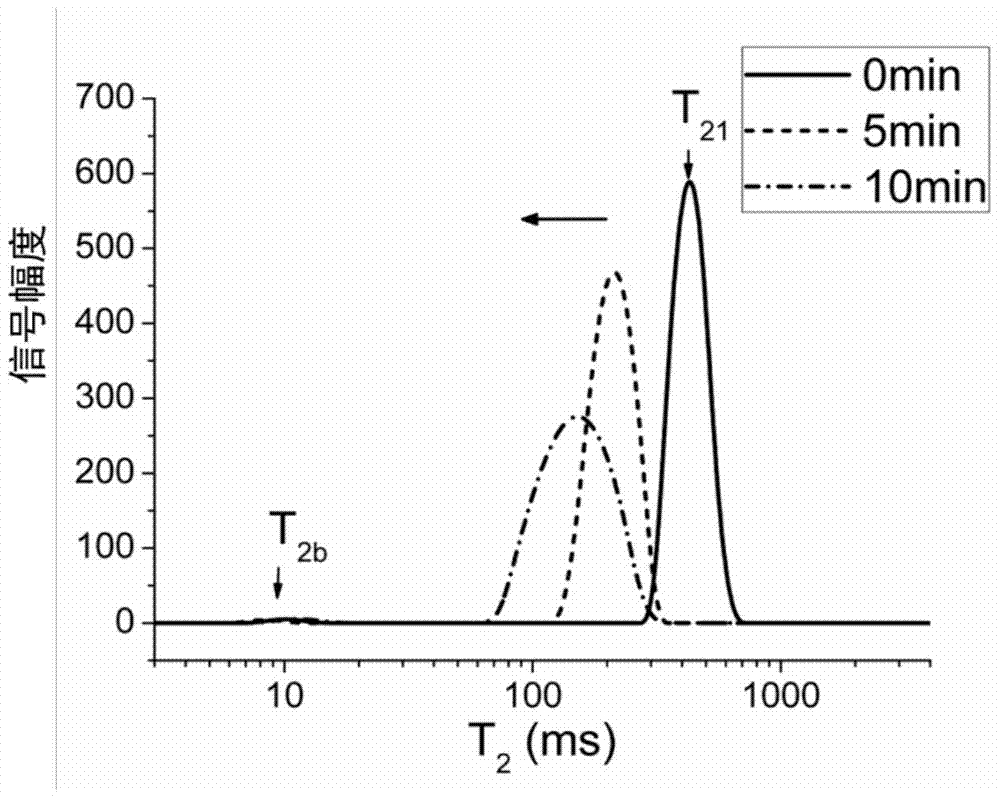 A method for determining gelation time using low-field nuclear magnetic resonance technology