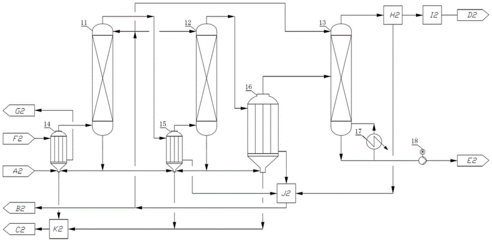 A solvent recovery system for dmf salty wastewater