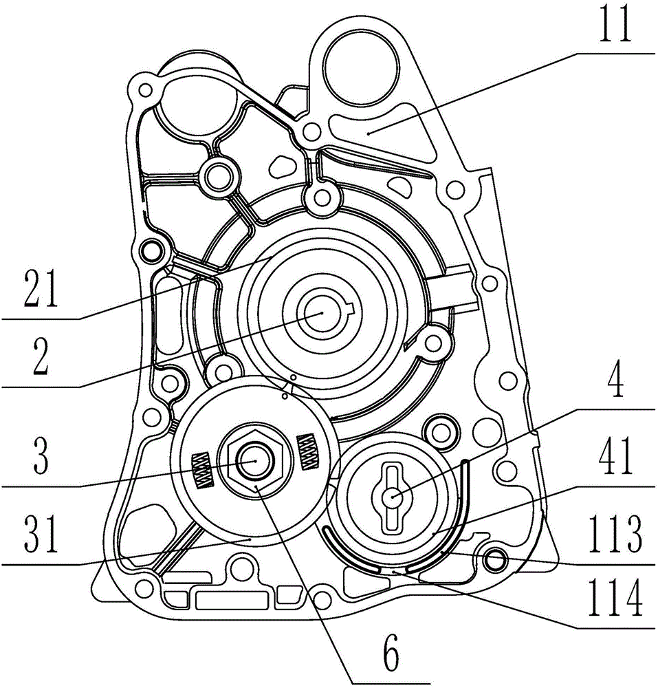 Scooter engine with balance shaft