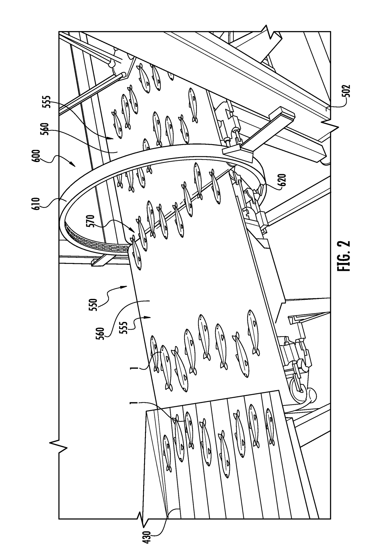Live fish processing system, and associated methods