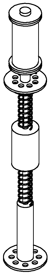 Adjustable drill string axial-torsional coupling vibration suppression device