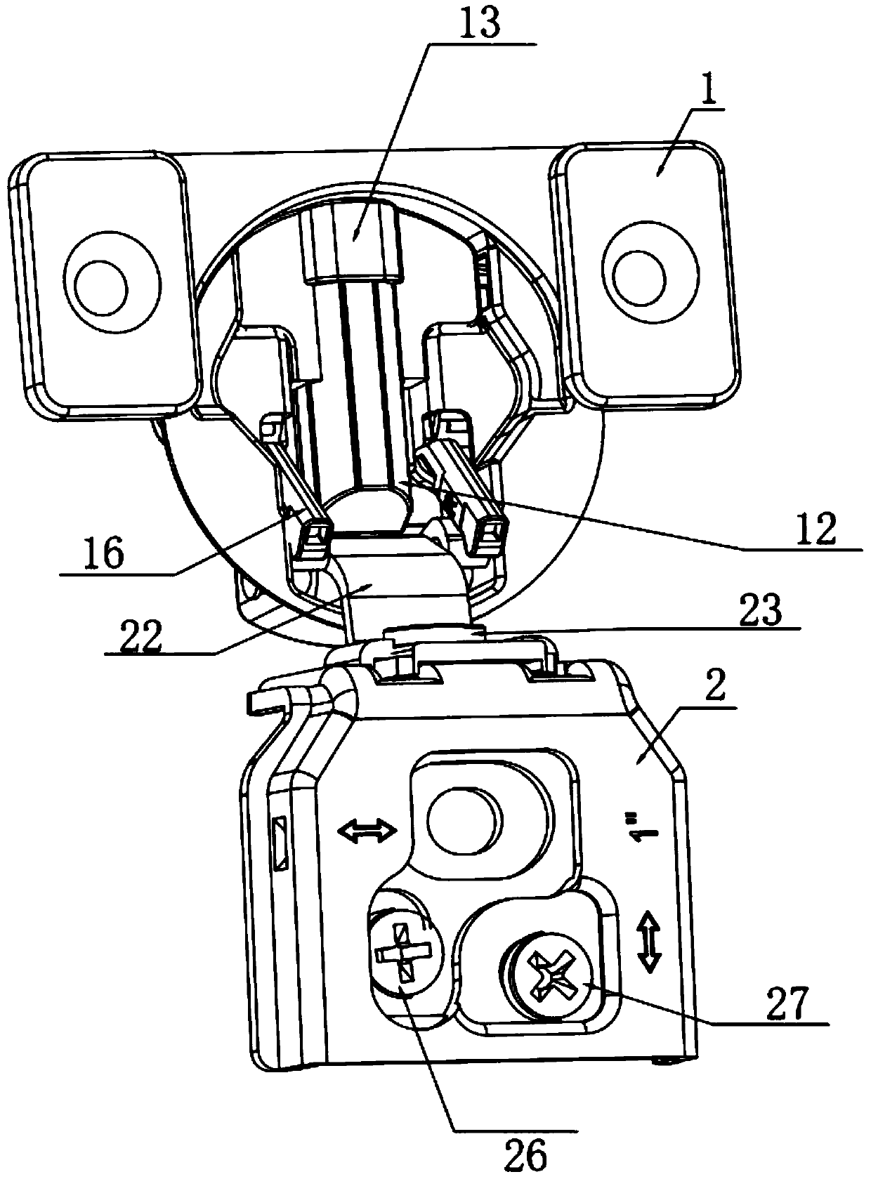 American-style damping hinge