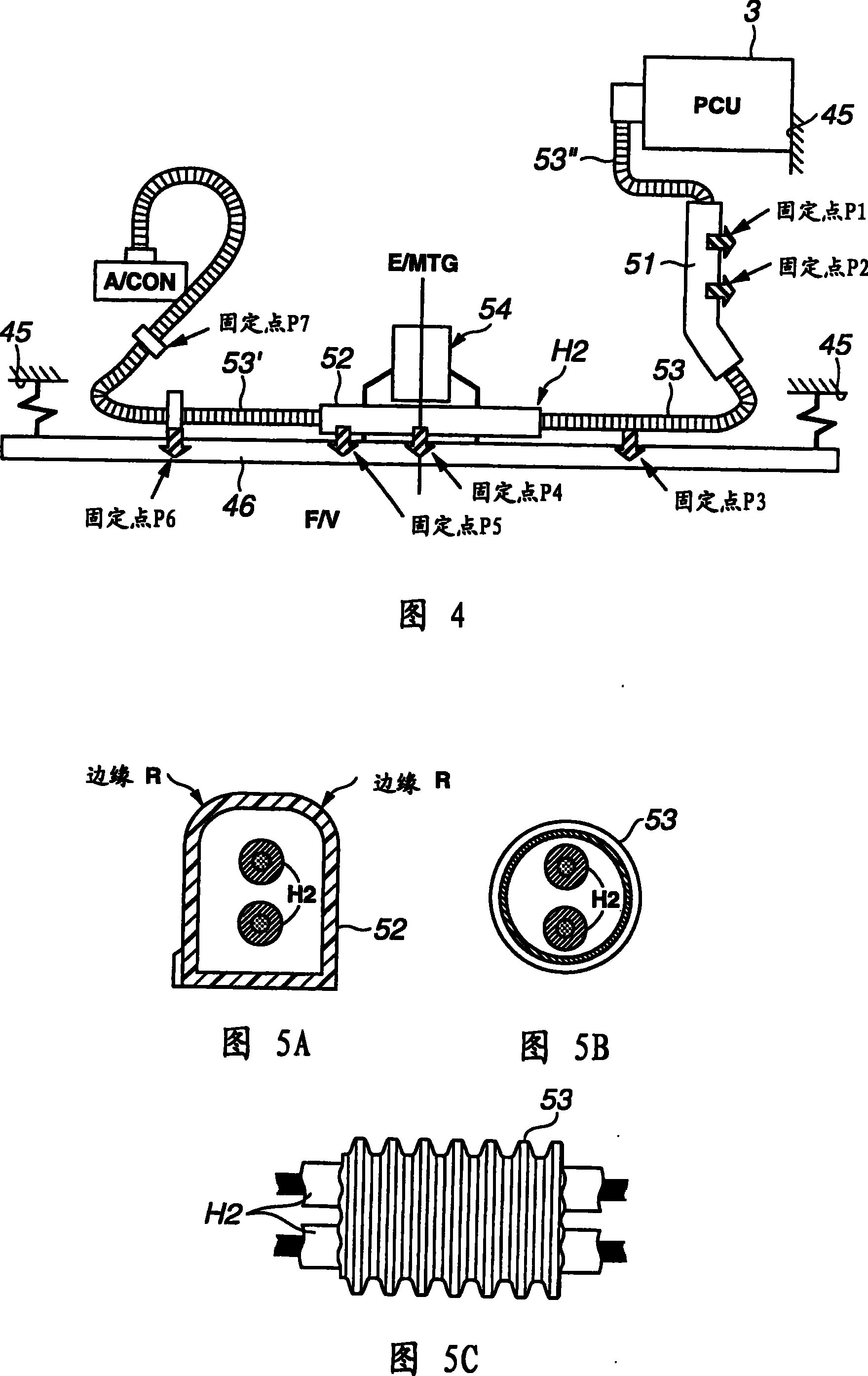 Harness routing structure for vehicle