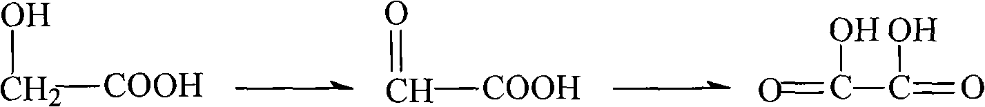 Method for preparing glycollic acid by glycol