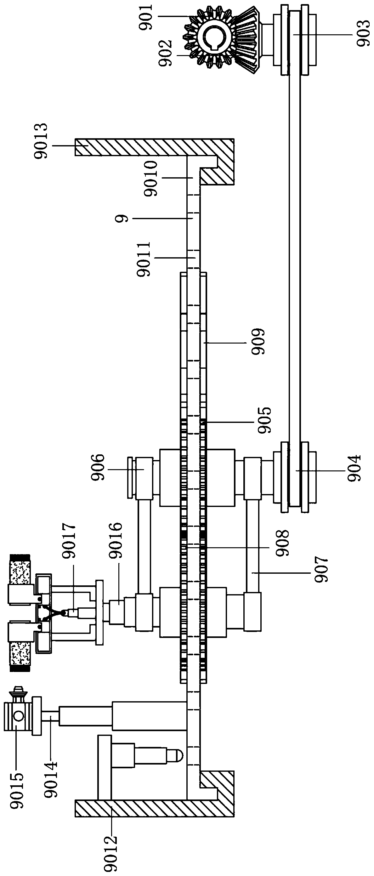 Gene extraction plant root pretreatment device