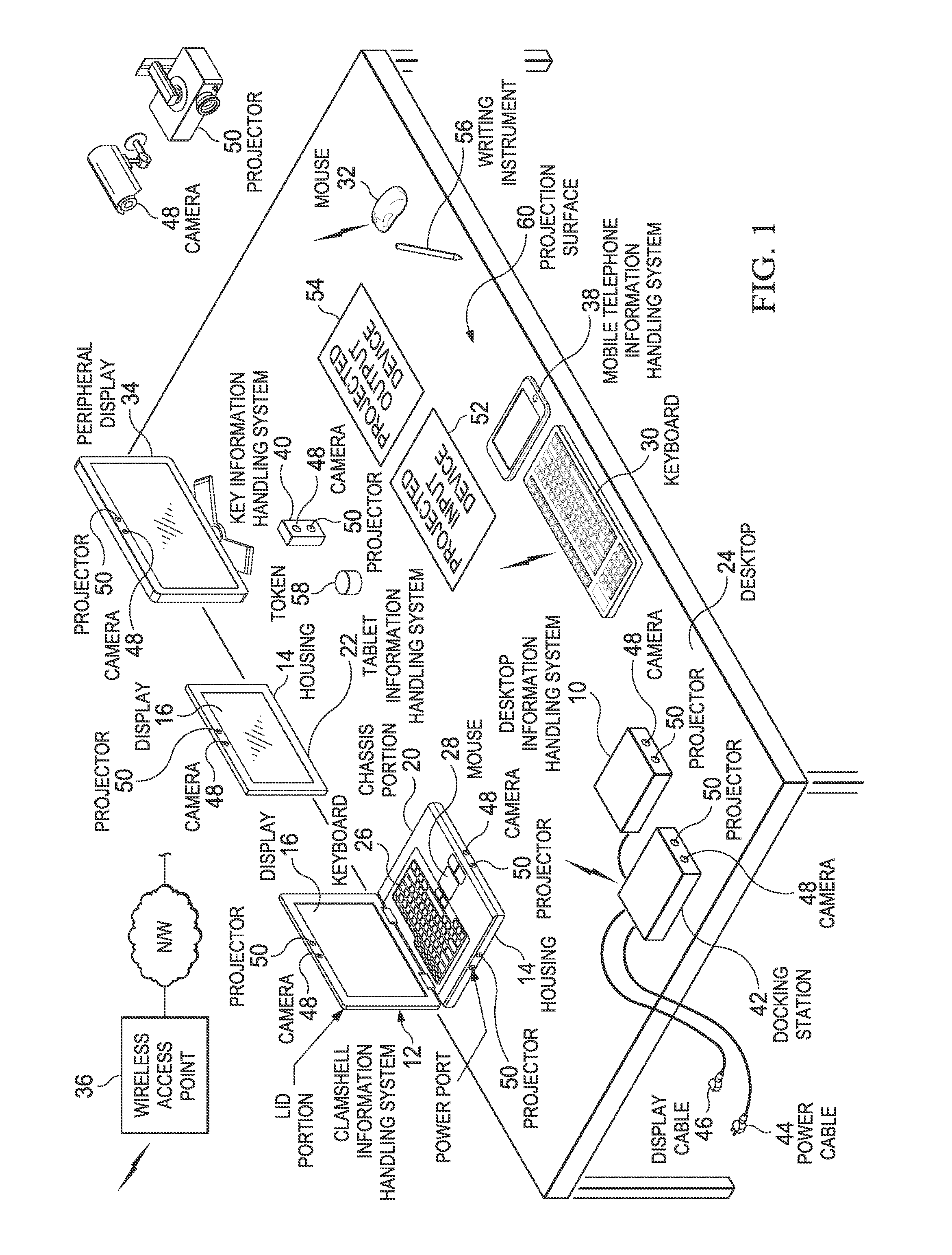 Context Adaptable Projected Information Handling System Input Environment