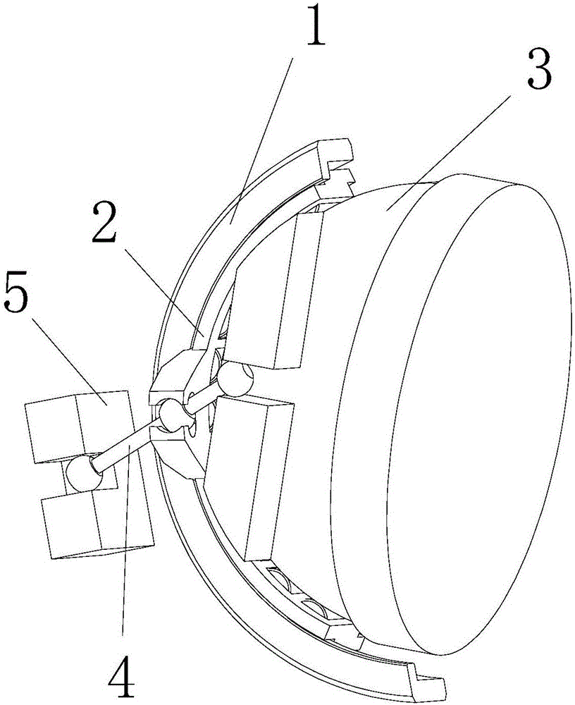 Mounting mechanism for swash plate of oblique plunger pump and driving lever
