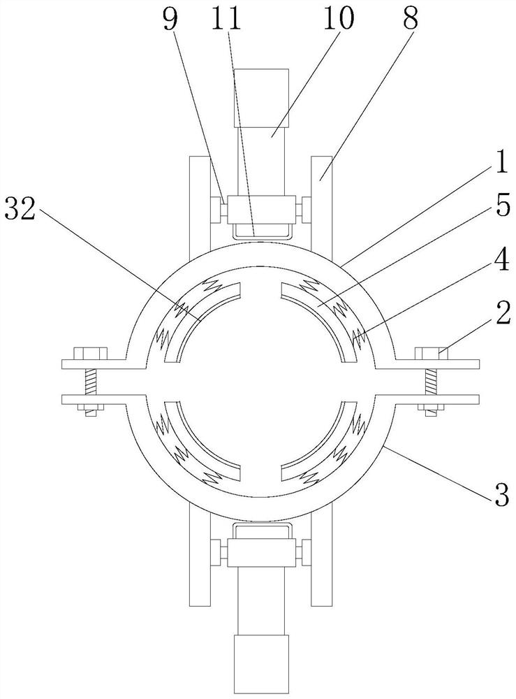 A crimping device for steel-cored aluminum stranded wire