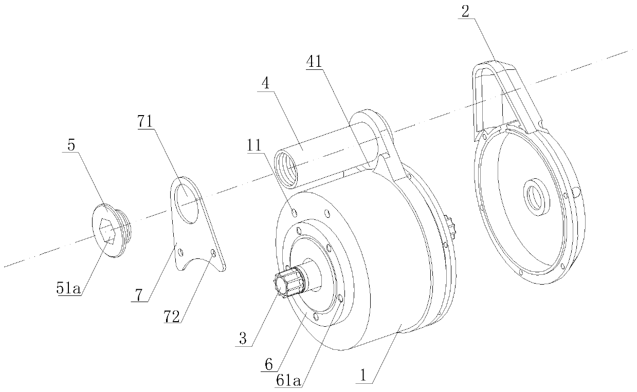 Centrally-arranged motor and bicycle with centrally-arranged motor