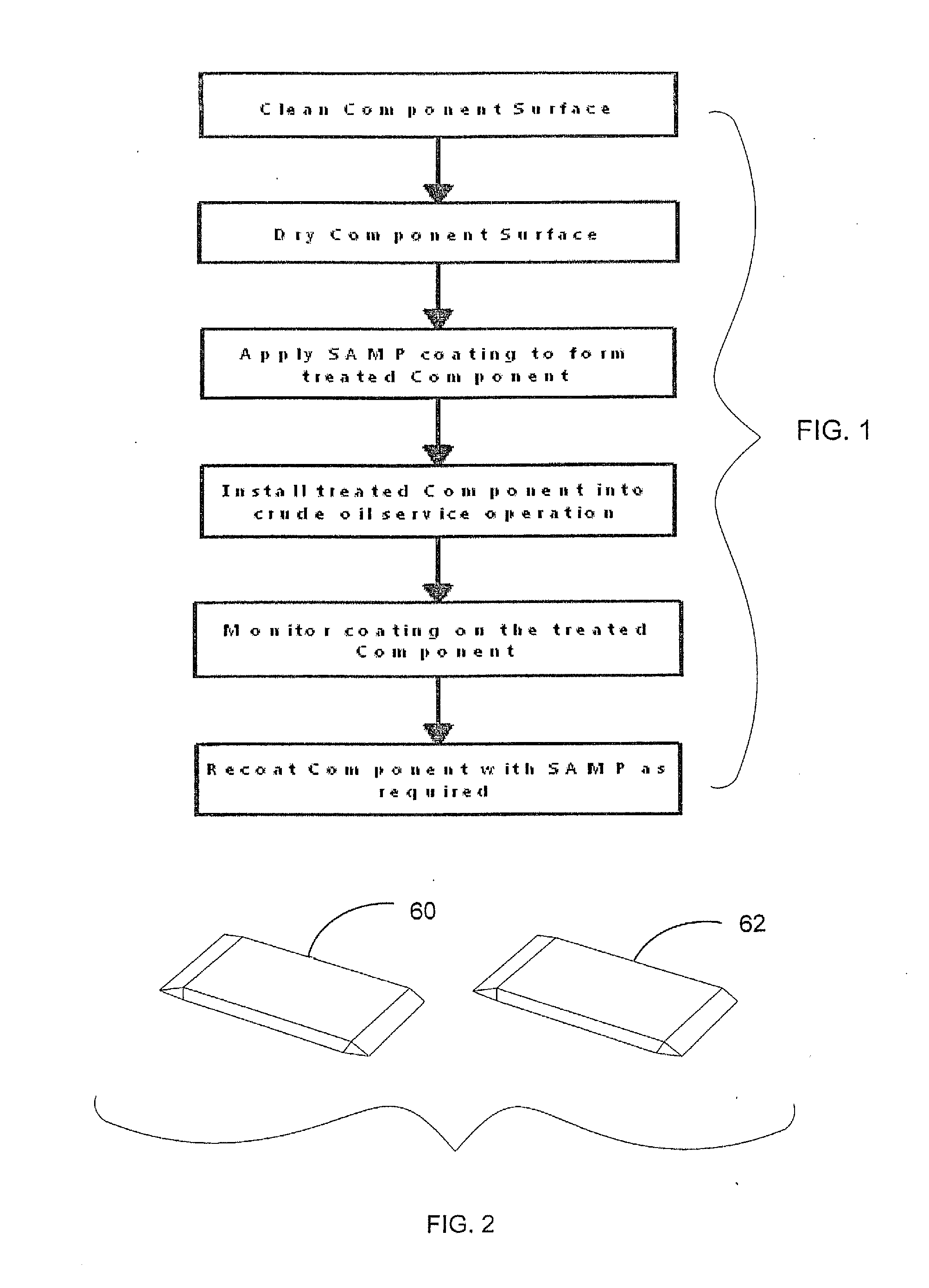 Method and kit for treatment of components utilized in a crude oil service operation