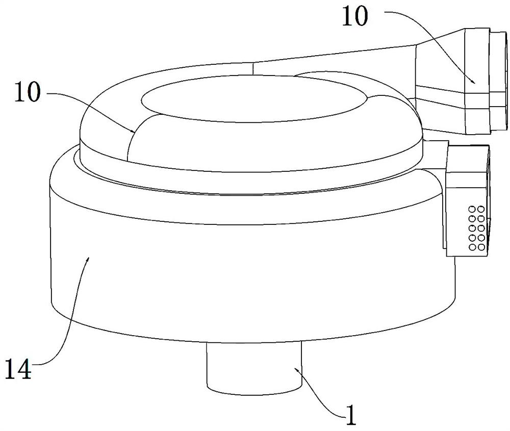 Two-degree-of-freedom electromagnetic control magnetic suspension centrifugal pump heart assisting device