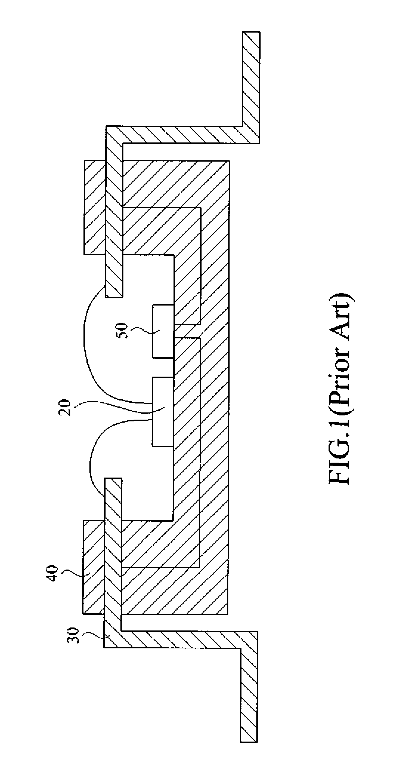 Carrier structure for mounting LED chips