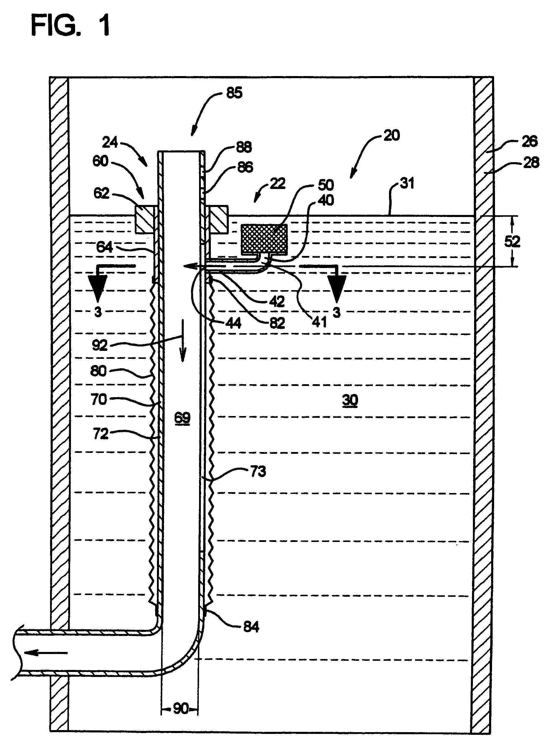 Flow control system for a holding pond