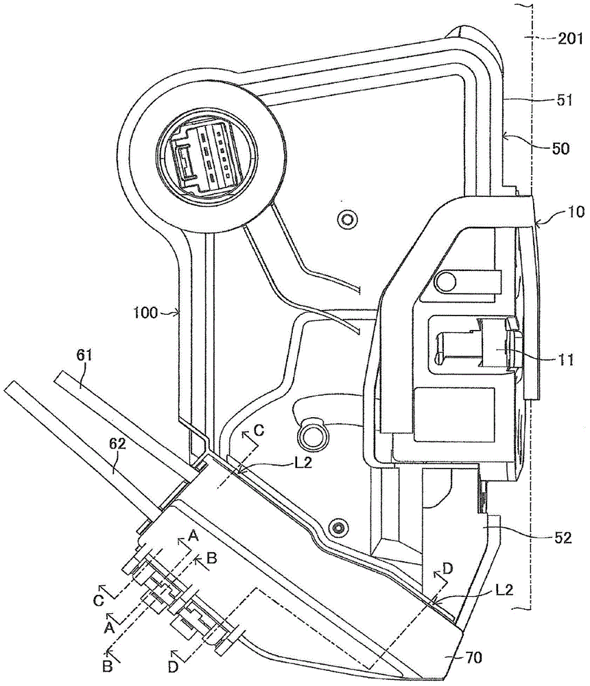 Vehicle door lock apparatus