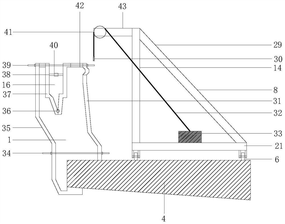 Reinforced concrete flower box guardrail and construction method