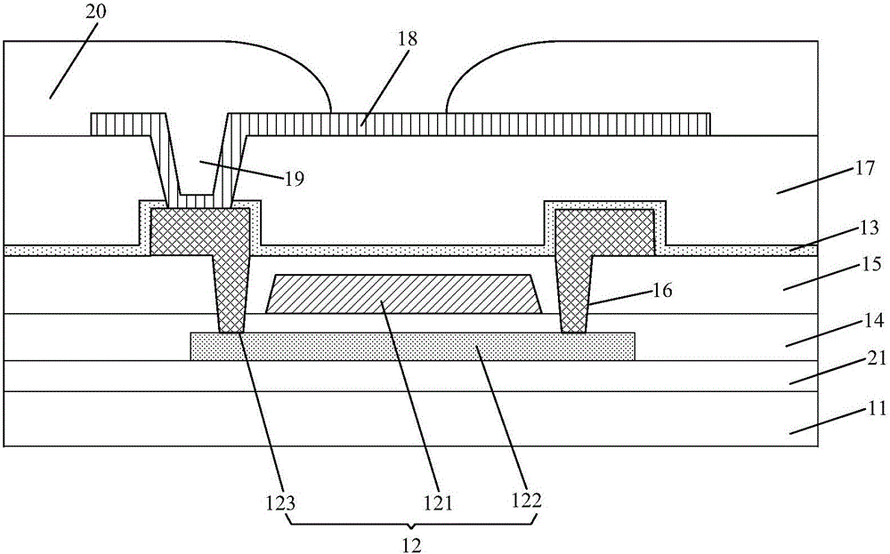 Low temperature poly-silicon back plate, fabrication method thereof and light-emitting device