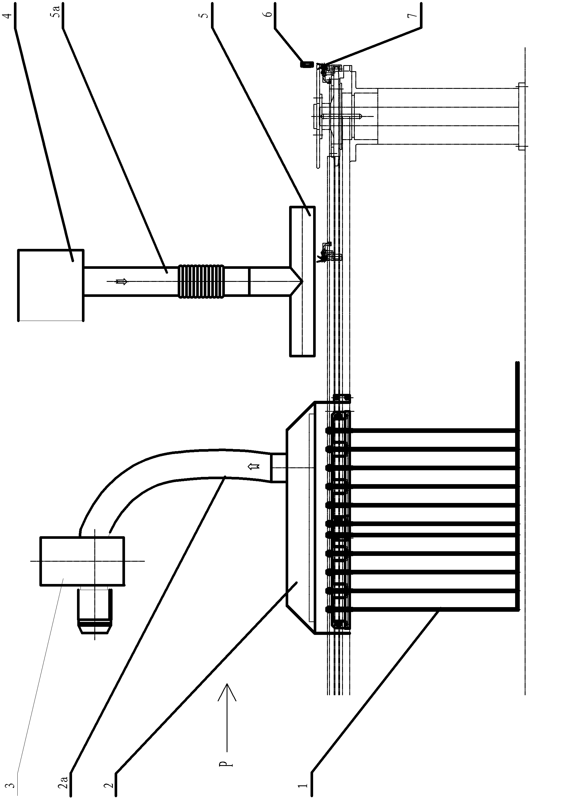 Chain clip cooling device for film producing machine