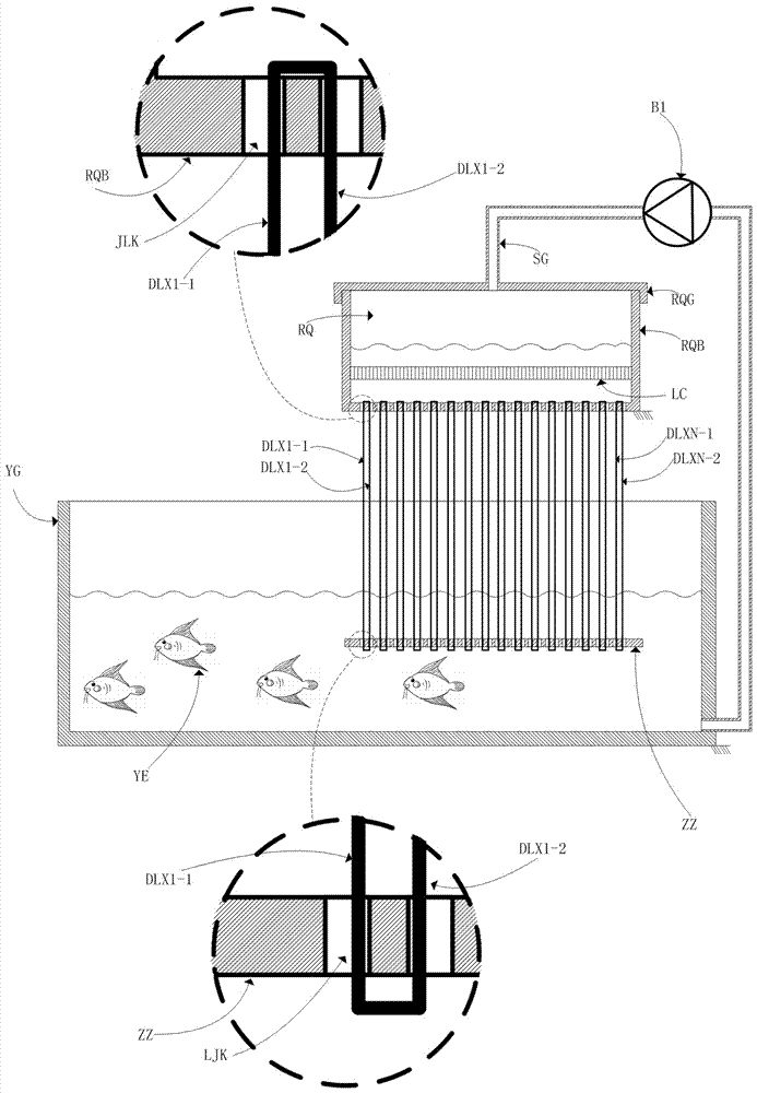 Drainage wire, gas dissolver, filter, aquaculture or environment-friendly sewage treatment system