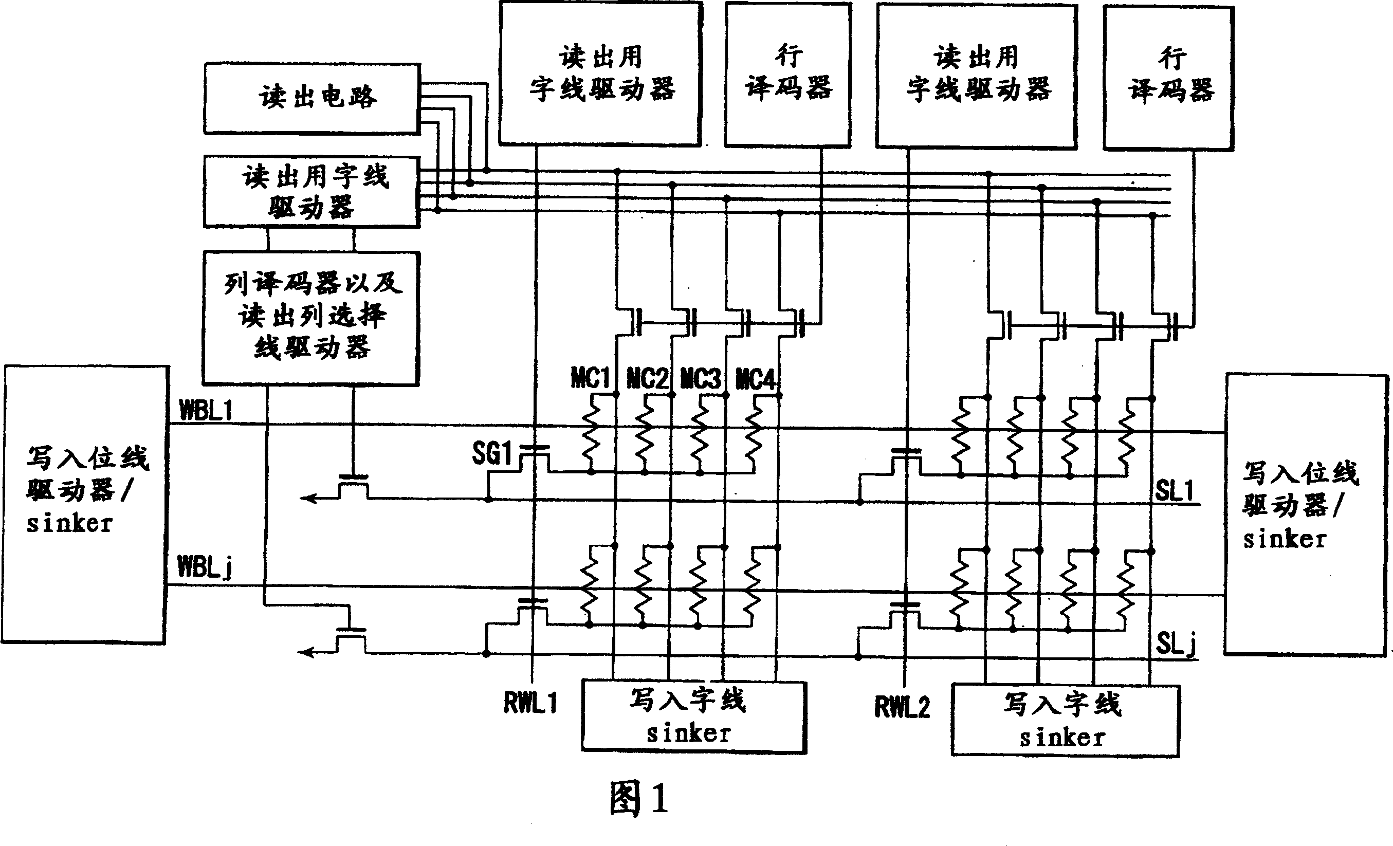 Magnetic RAM using magnetic resistance effect to store information