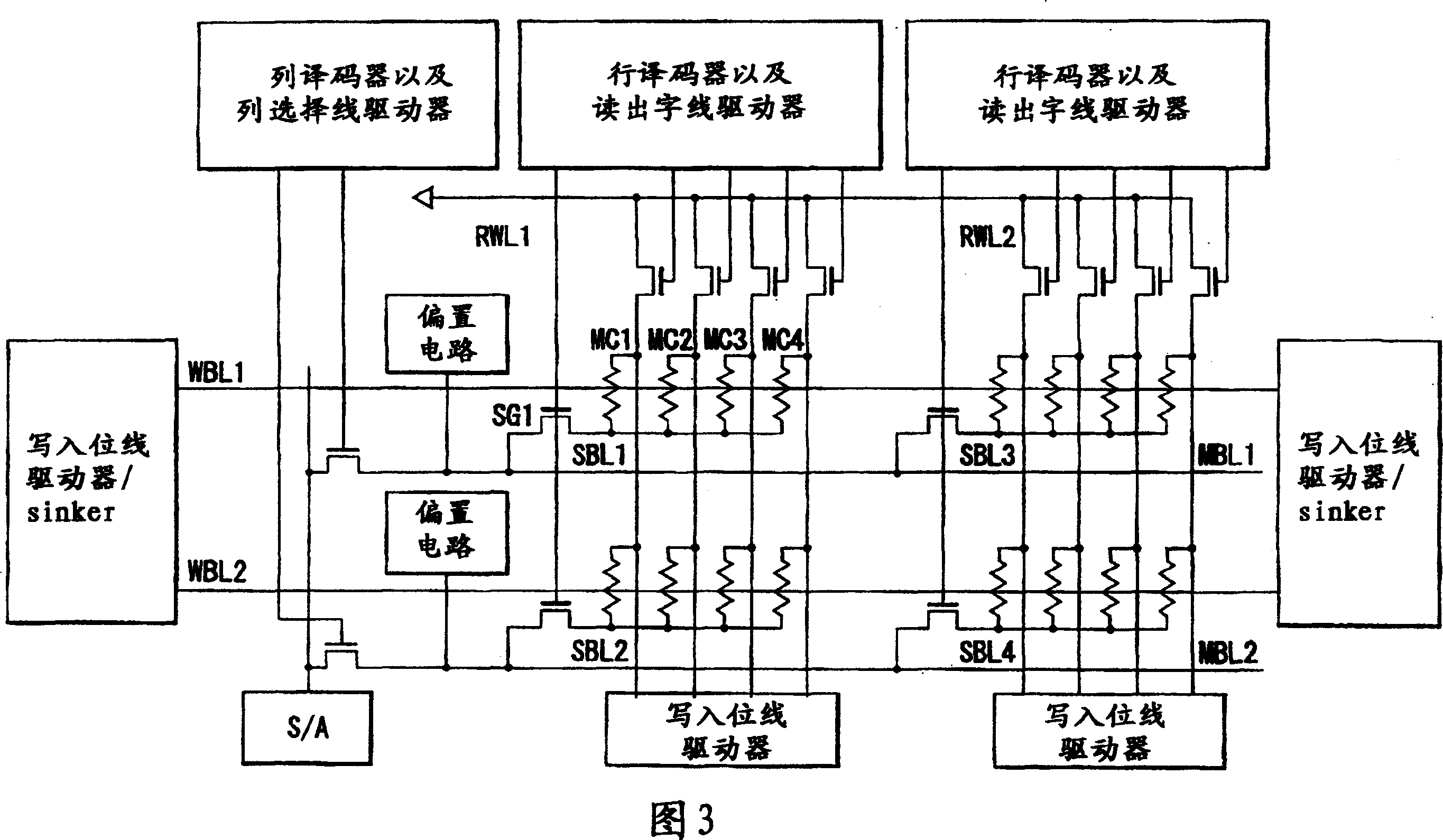 Magnetic RAM using magnetic resistance effect to store information