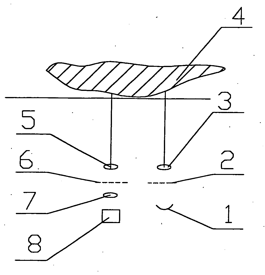 Method and a device for measuring the three dimension surface shape by projecting moire interference fringe