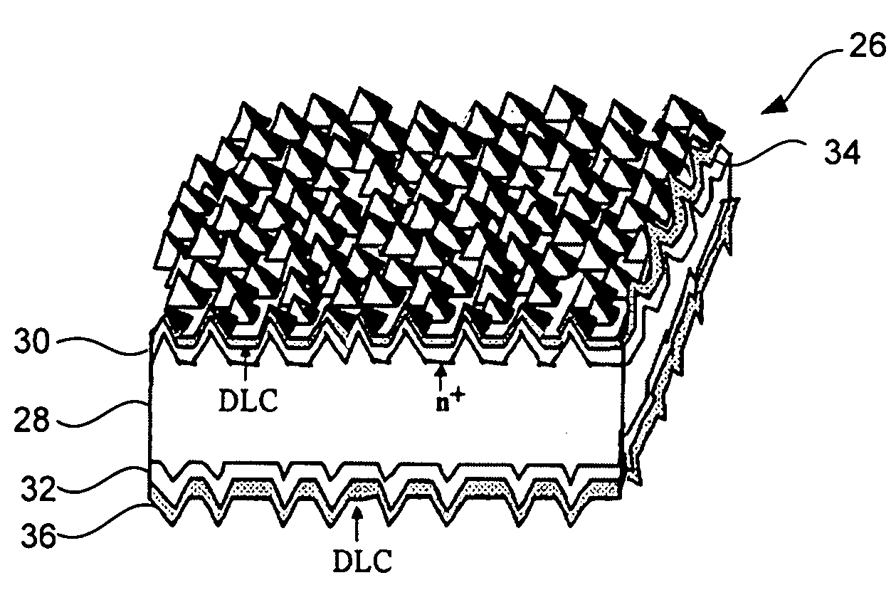 Diamond-like carbon electronic devices and methods of manufacture